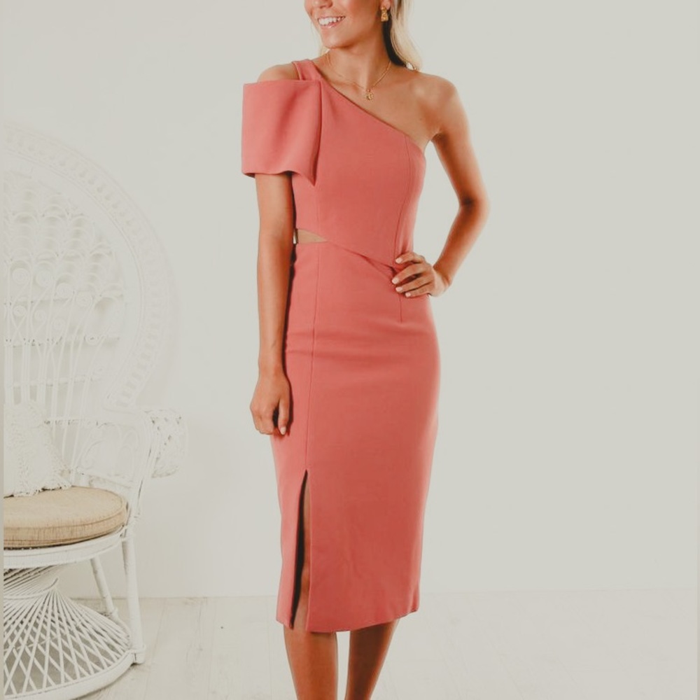 Revolve - ELLIATT Structured One Shoulder Shift Dress